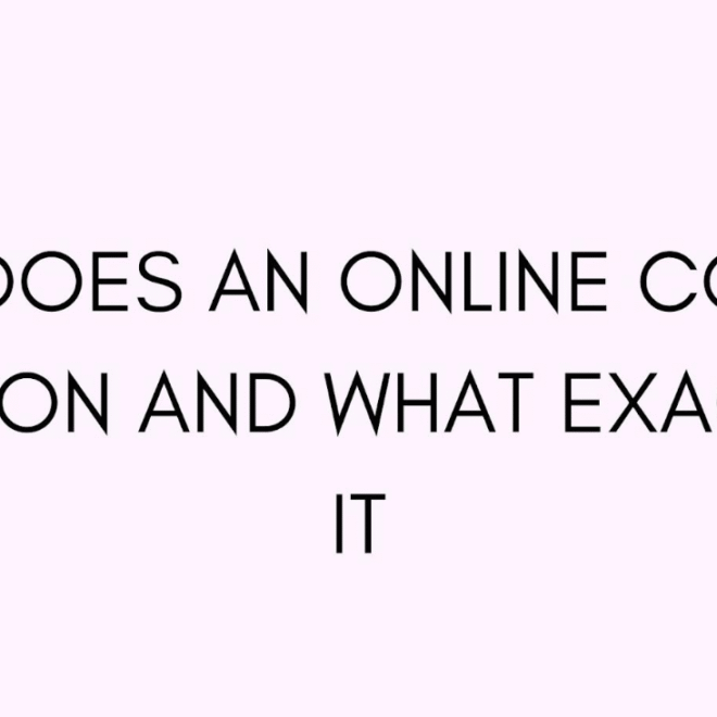 How does an online course function and what exactly is it