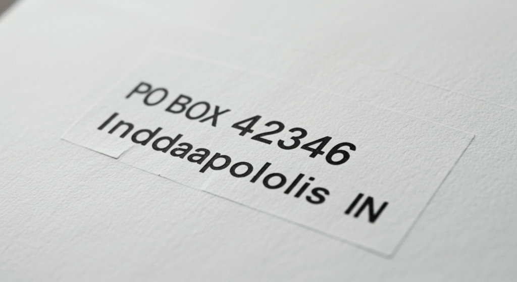 po box 42346 indianapolis in