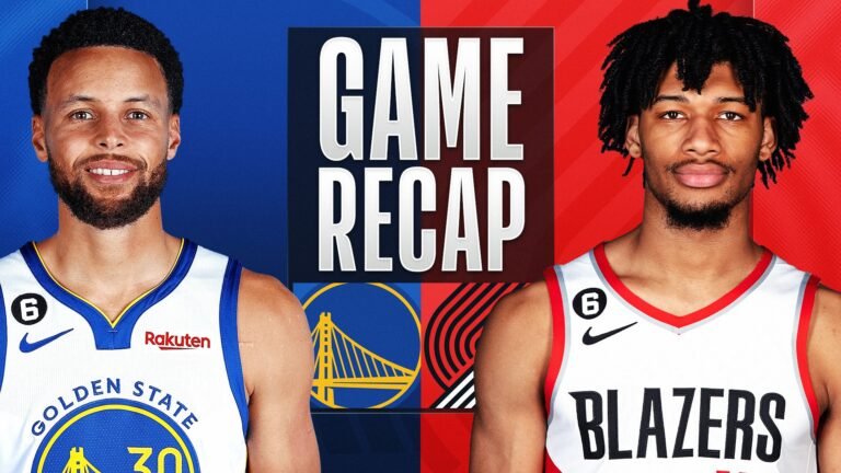 Portland Trail Blazers vs Golden State Warriors Match Player Stats Breakdown and Highlights